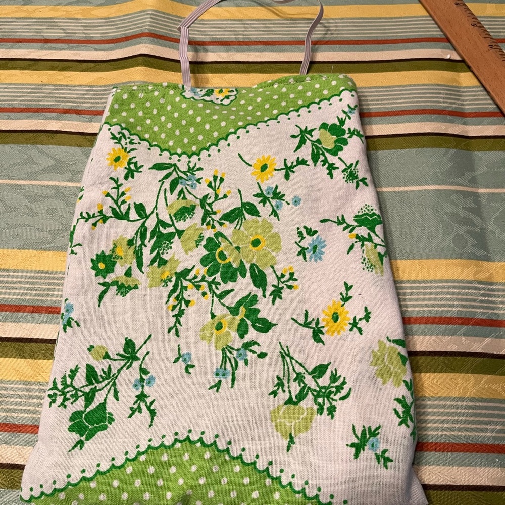 Green Floral Hanging Car Trash  Bag